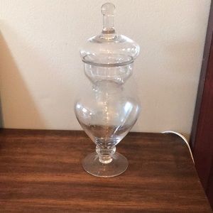 Decorative glass jar
